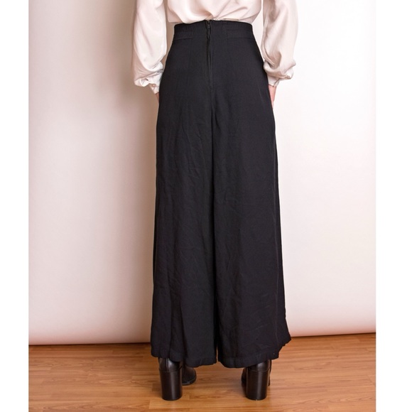 ❌SOLD❌Vintage 80s black high waist palazzo pants - Picture 5 of 7